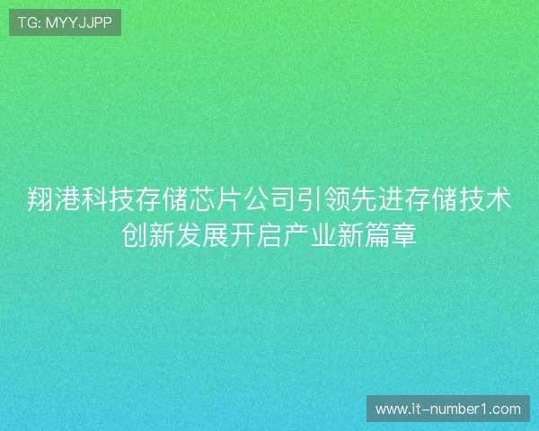 翔港科技存储芯片公司引领先进存储技术创新发展开启产业新篇章